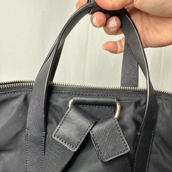 Henri Bendel Black Jetsetter Backpack Tote Travel Bag main image 10